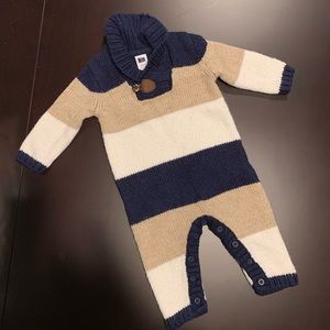DONATED Janie and Jack striped sweater onesie